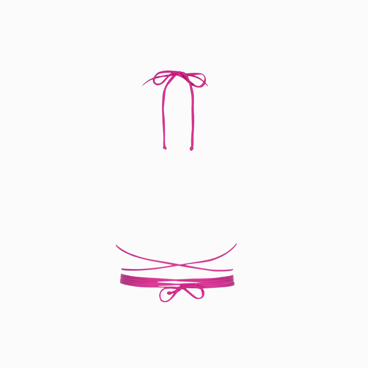 Strappy Bikini Top | Magenta