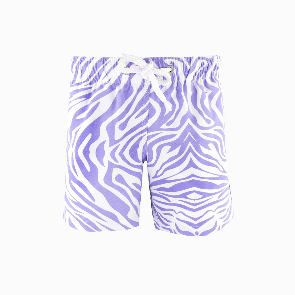 Kids Swim Shorts | Zebra / Lilac