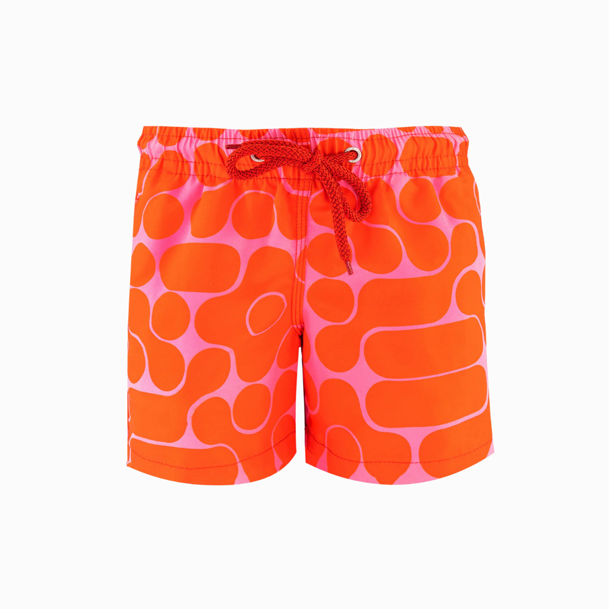 Kids Swim Shorts | Lava Lamp / Red