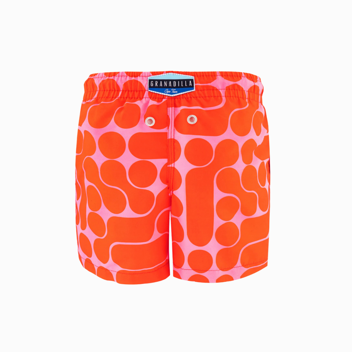 Kids Swim Shorts | Lava Lamp / Red