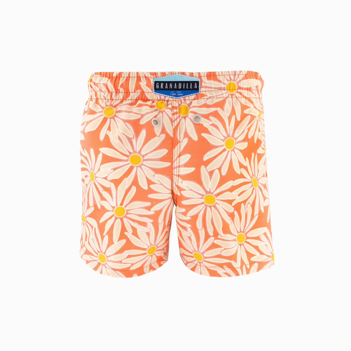 Kids Swim Shorts | Daisies / Pink