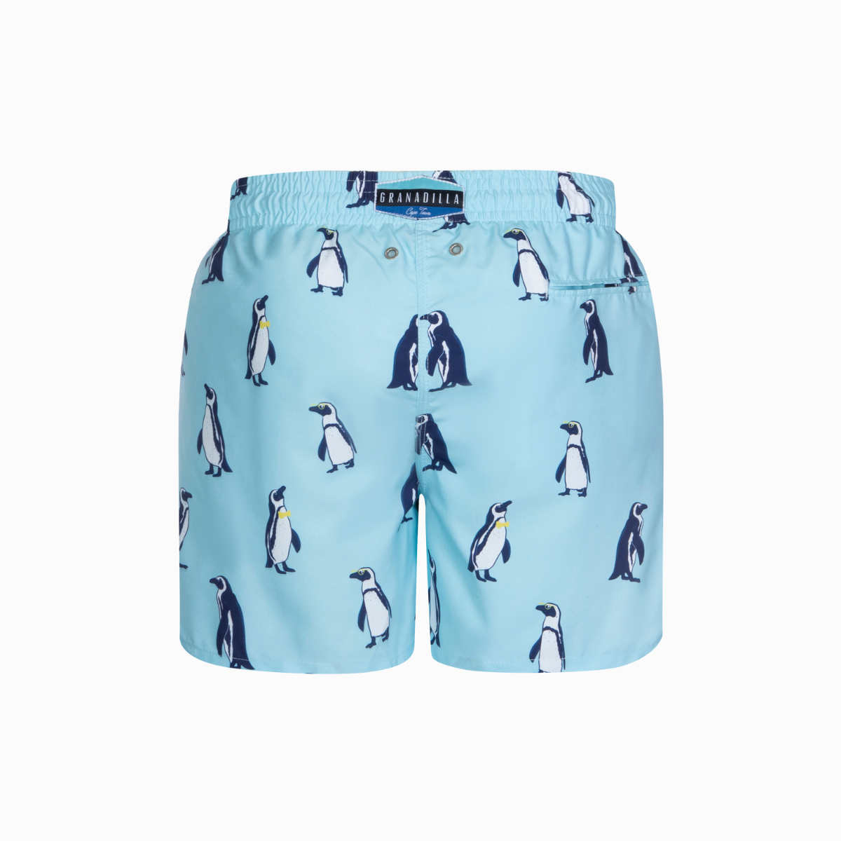 Mid-length Swim Shorts | Penguins / Bright Blue