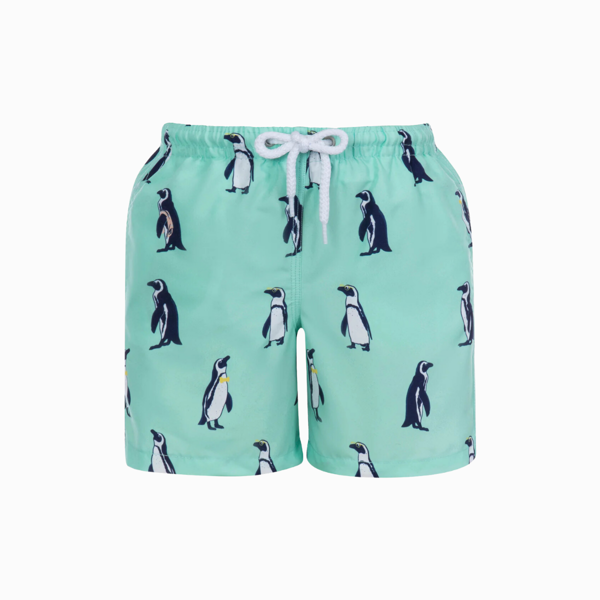 Kids Shorts | Penguins /Mint