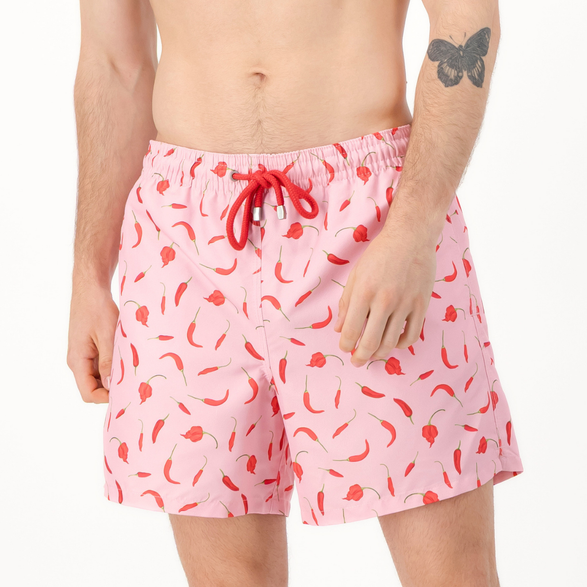 Mid-Length Swim Shorts | Chillies / Pink