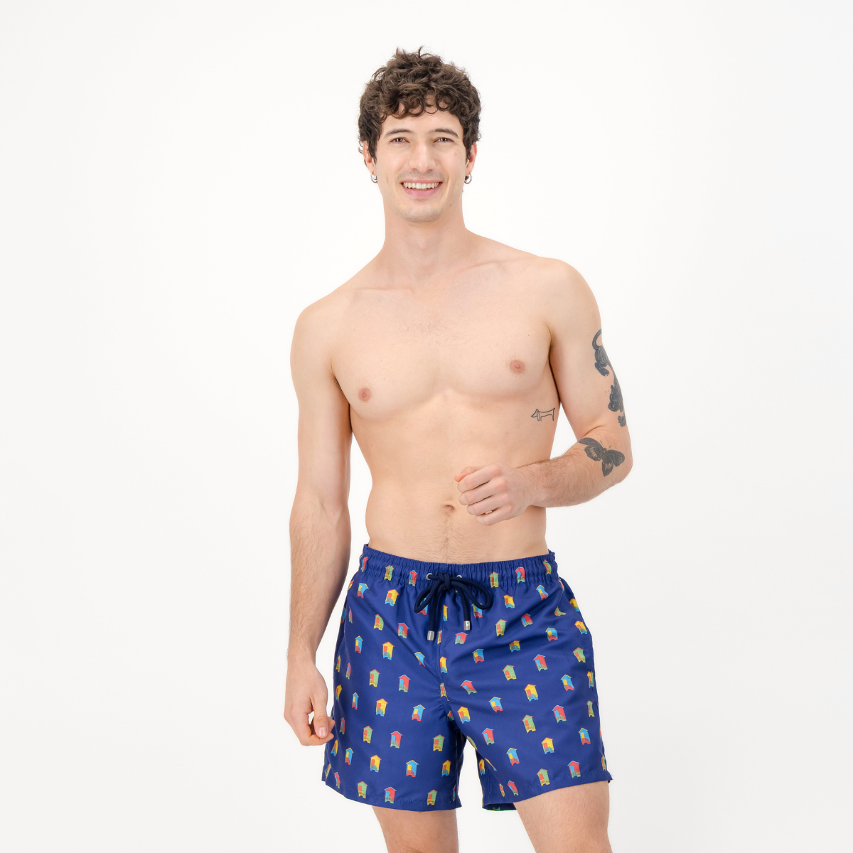 Mid-Length Swim Shorts | Huts / Navy