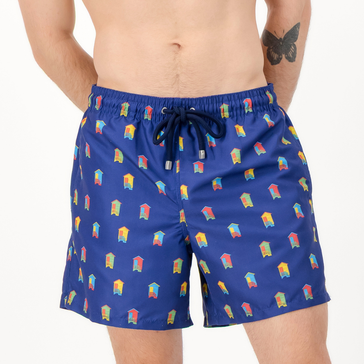 Mid-Length Swim Shorts | Huts / Navy