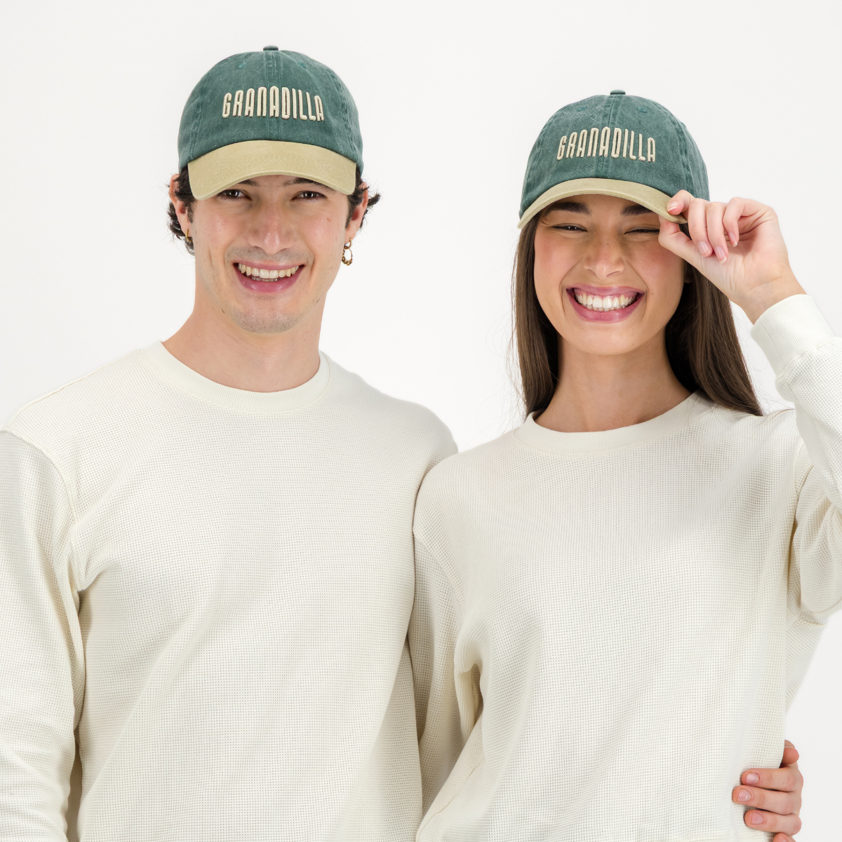 Peak Cap | Two Tone / Olive and Stone