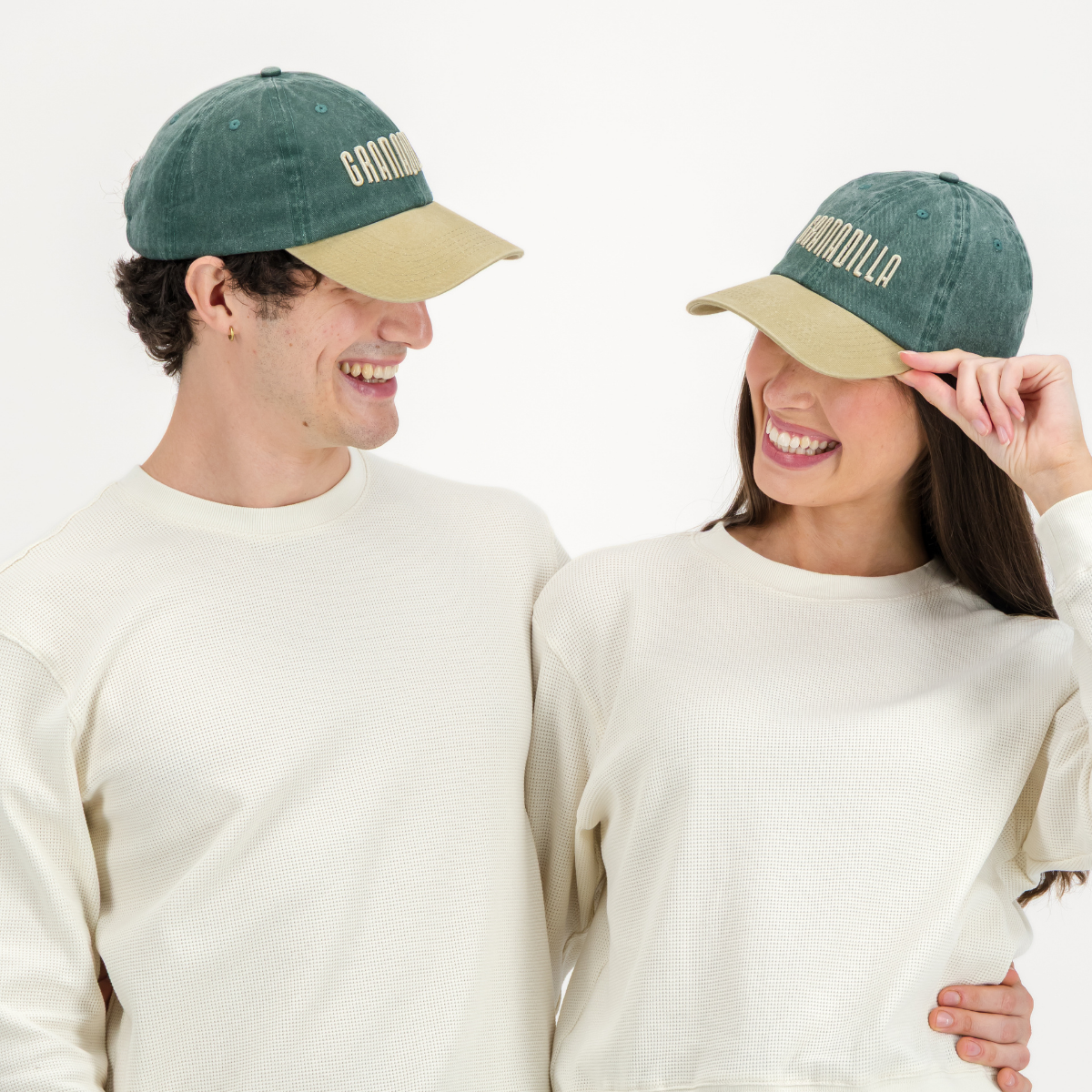 Peak Cap | Two Tone / Olive and Stone