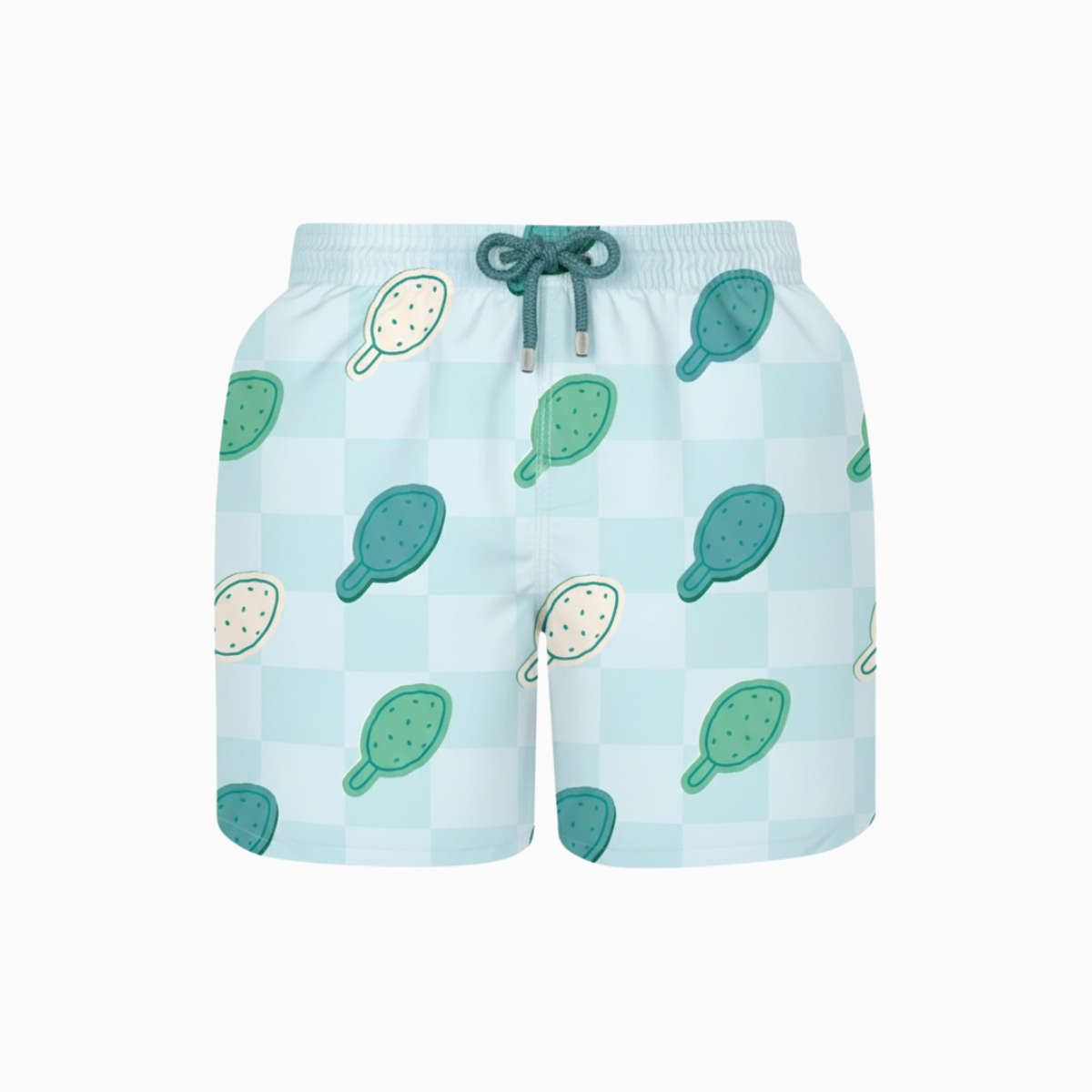 Mid-length Swim Shorts | Checkerboard Lolly / Blue
