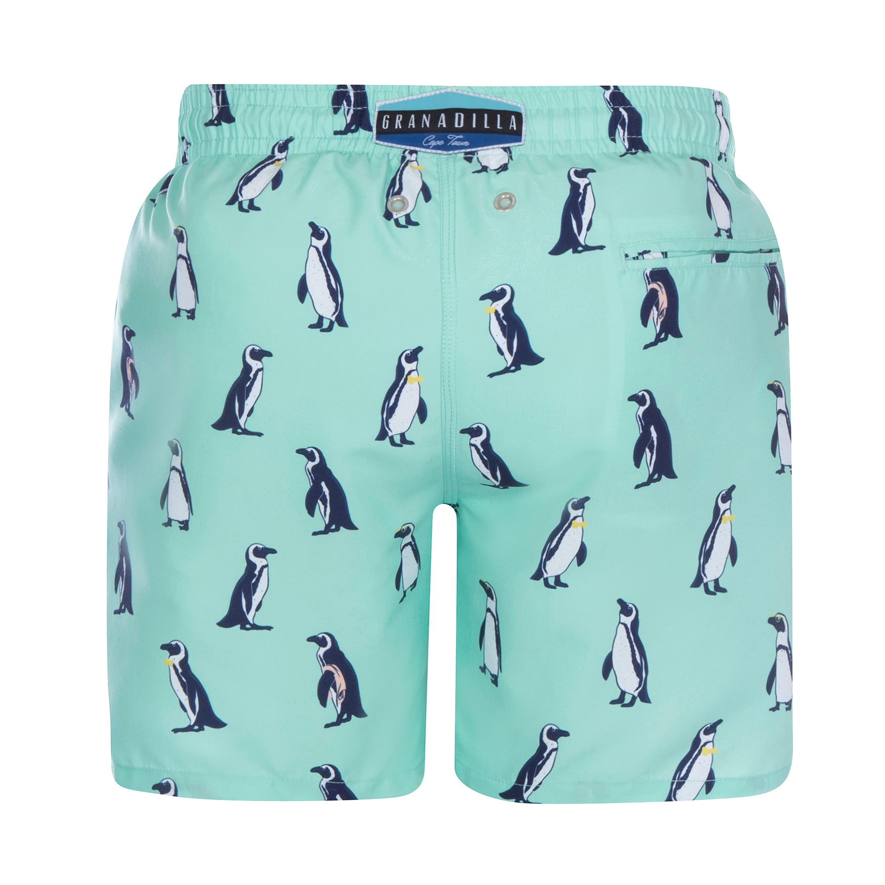 Mid-length Swim Shorts | Penguins / Mint
