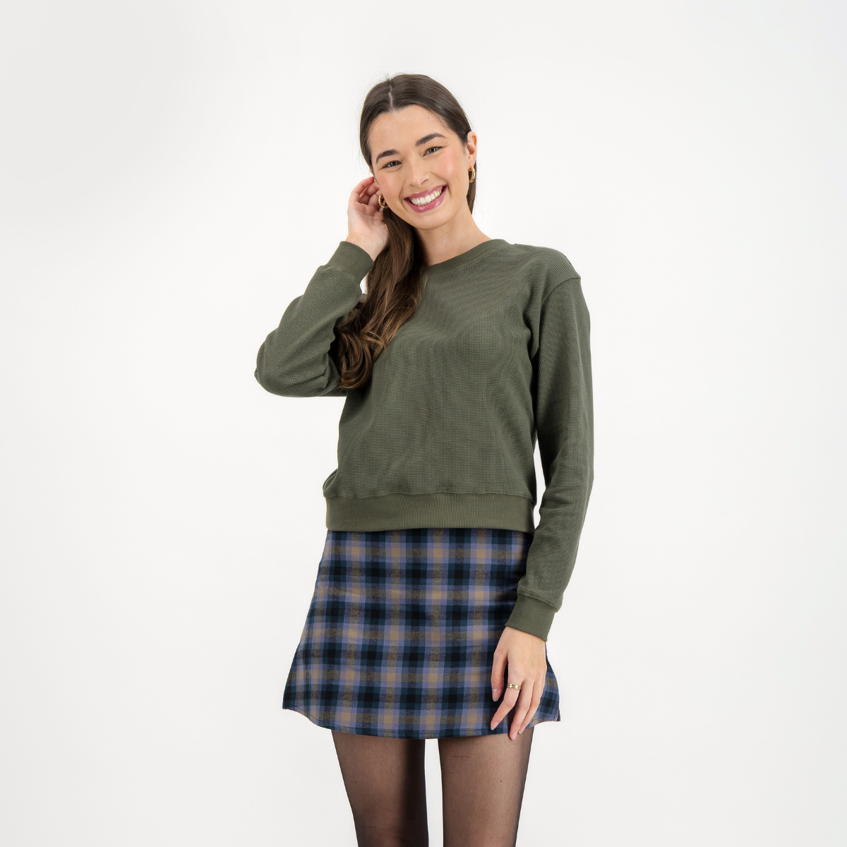 Womens Mini Skirt | Yorke / Blue