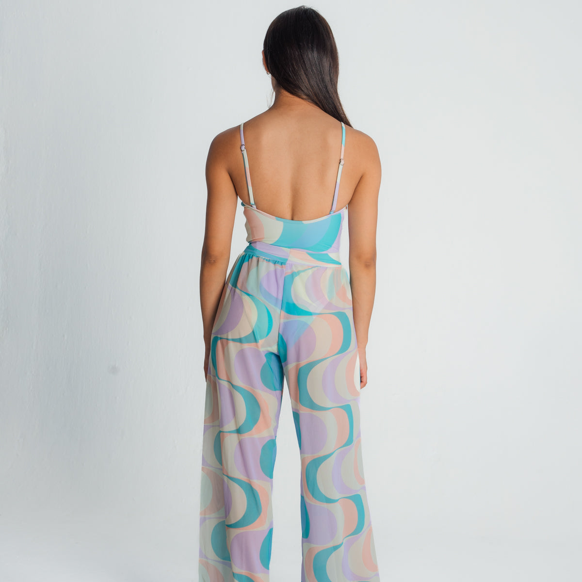 Mesh Wide Leg Pants | Candy Waves