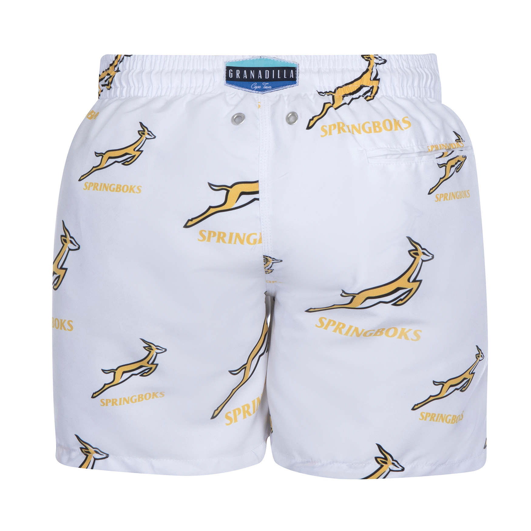 Mid-Length Swim Shorts | Springbok / White