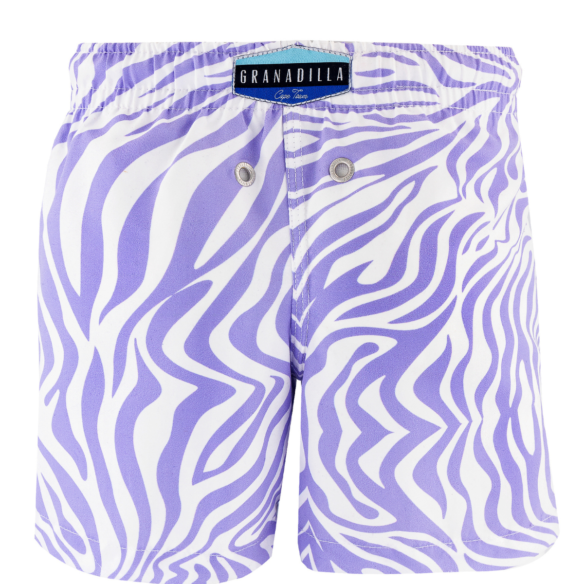 Kids Swim Shorts | Zebra / Lilac