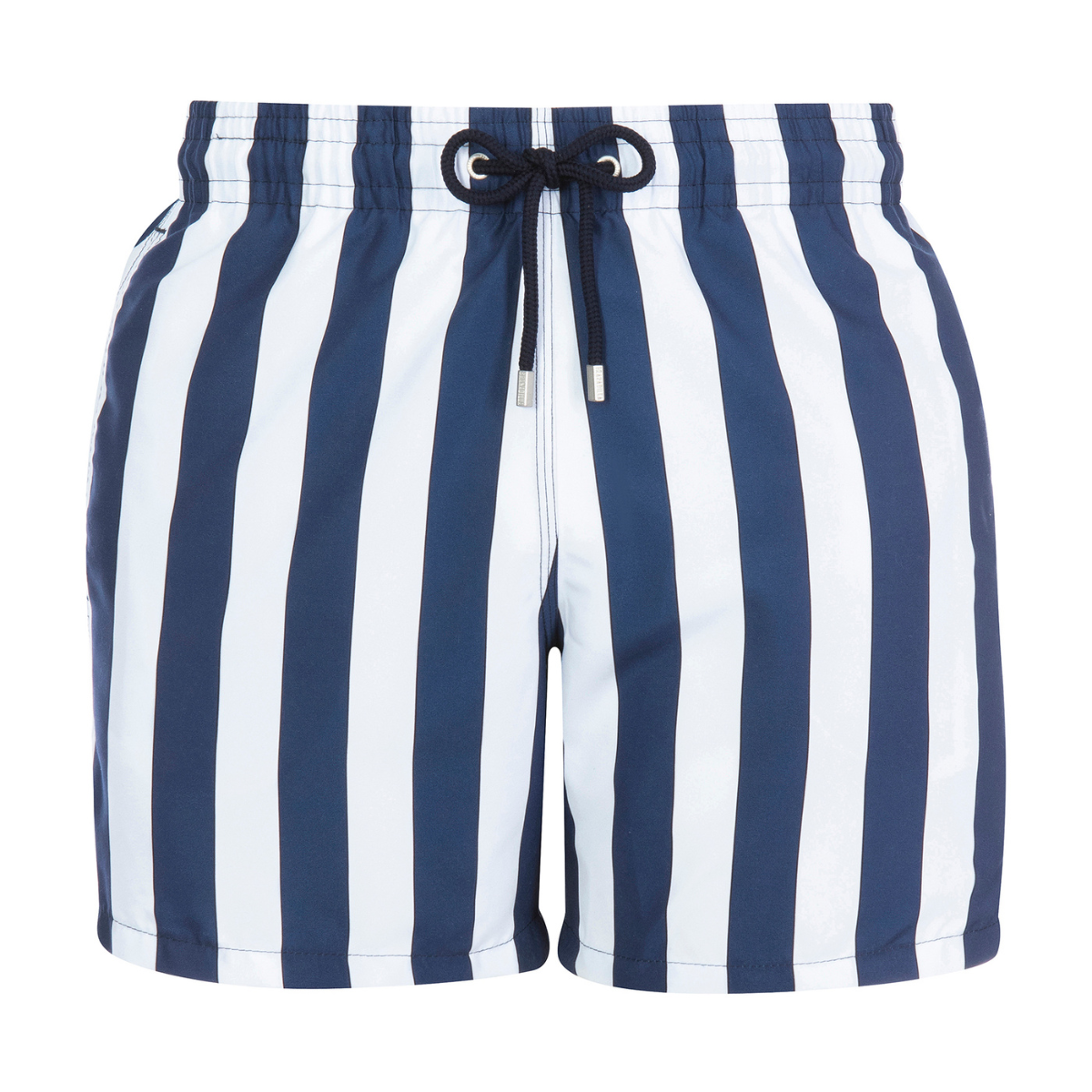 Mid-length Swim Shorts | Navy Stripe