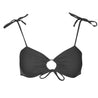 Granadilla Bandeau Bikini Top | Charcoal