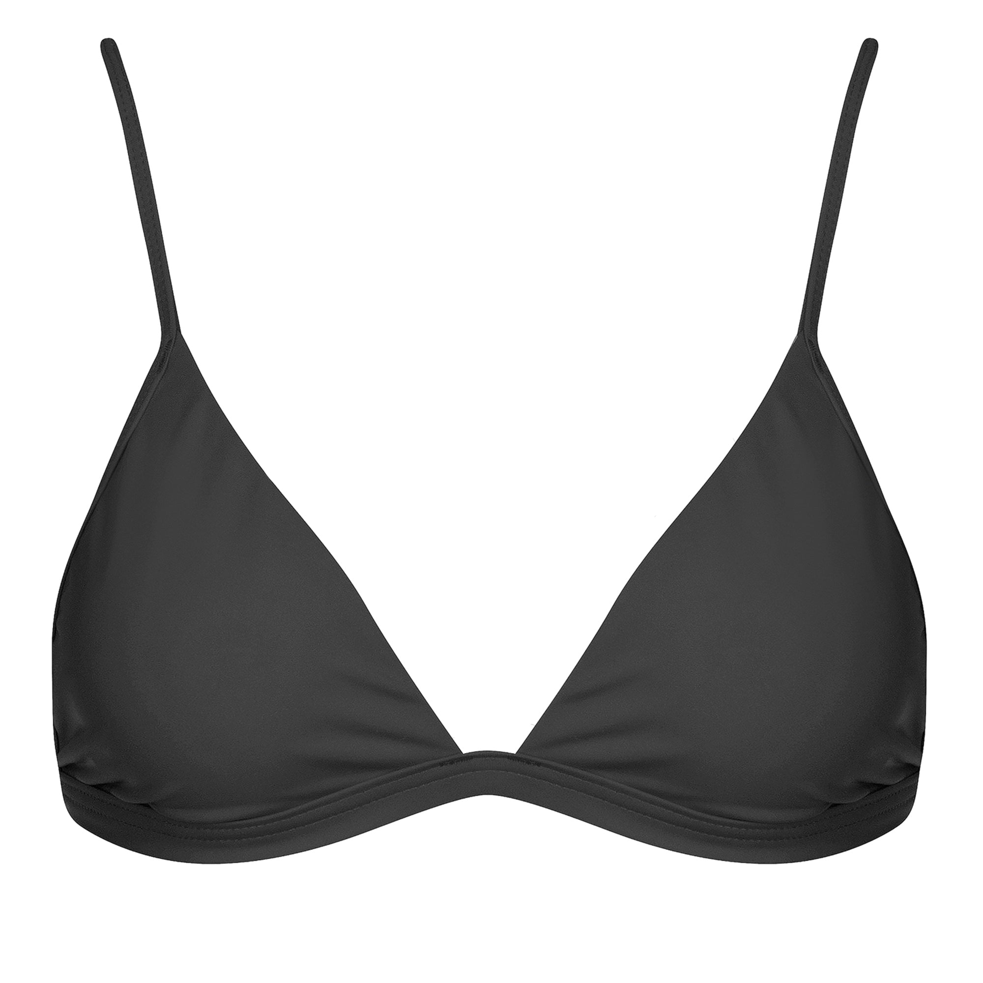 Granadilla Swim Bralette Bikini Top | Charcoal