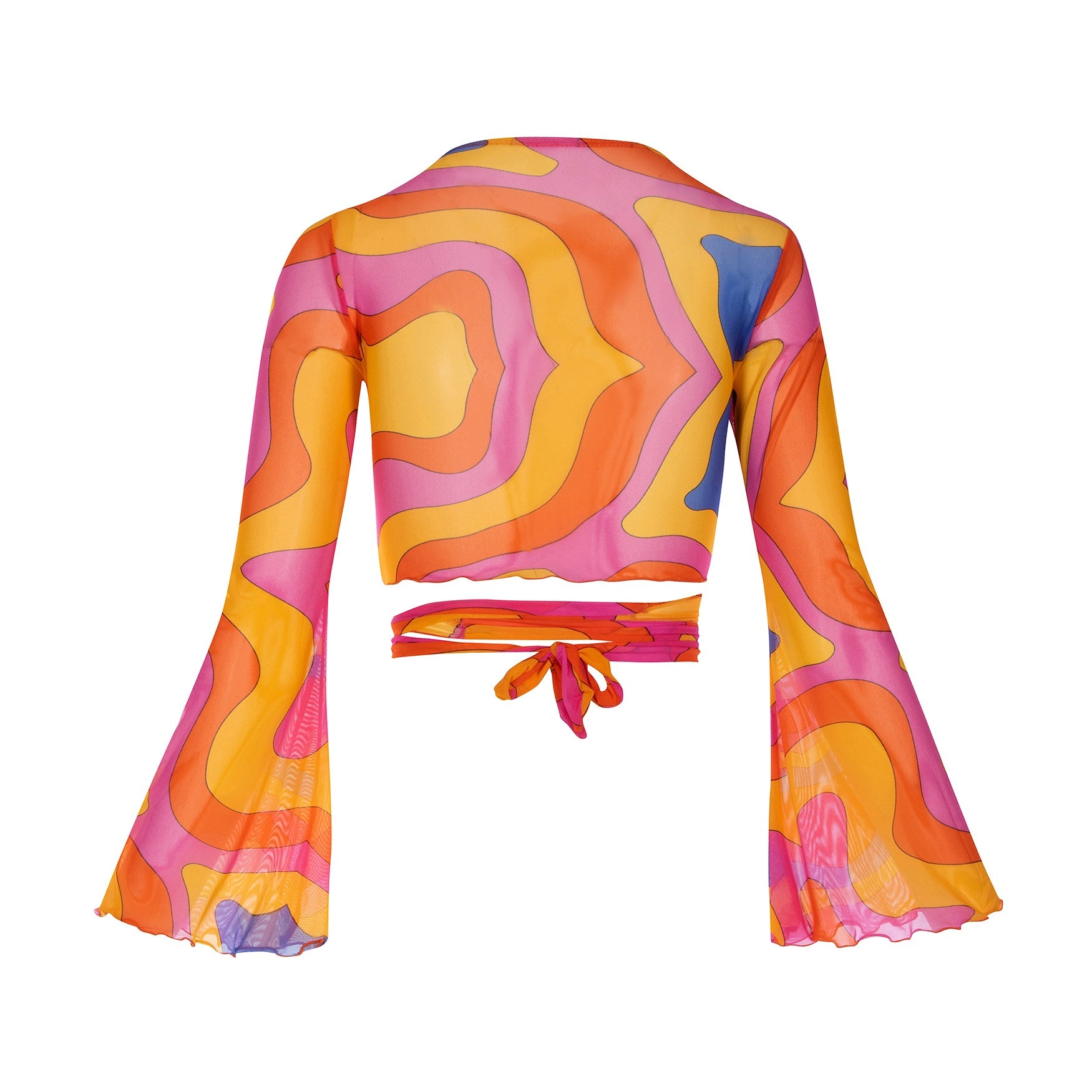 Mesh Wrap Top | Bright Groovy