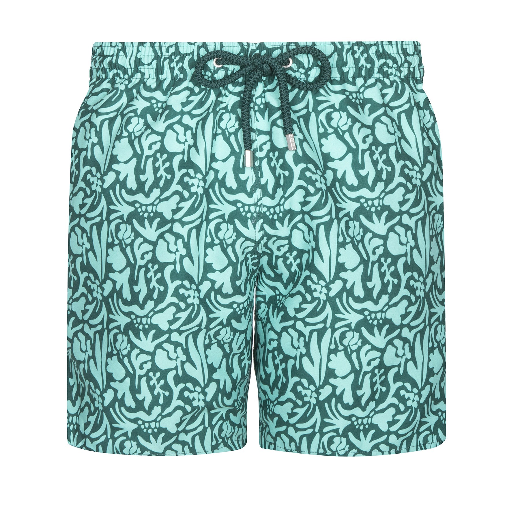 Mid-length Swim Shorts | Baroque Floral / Green