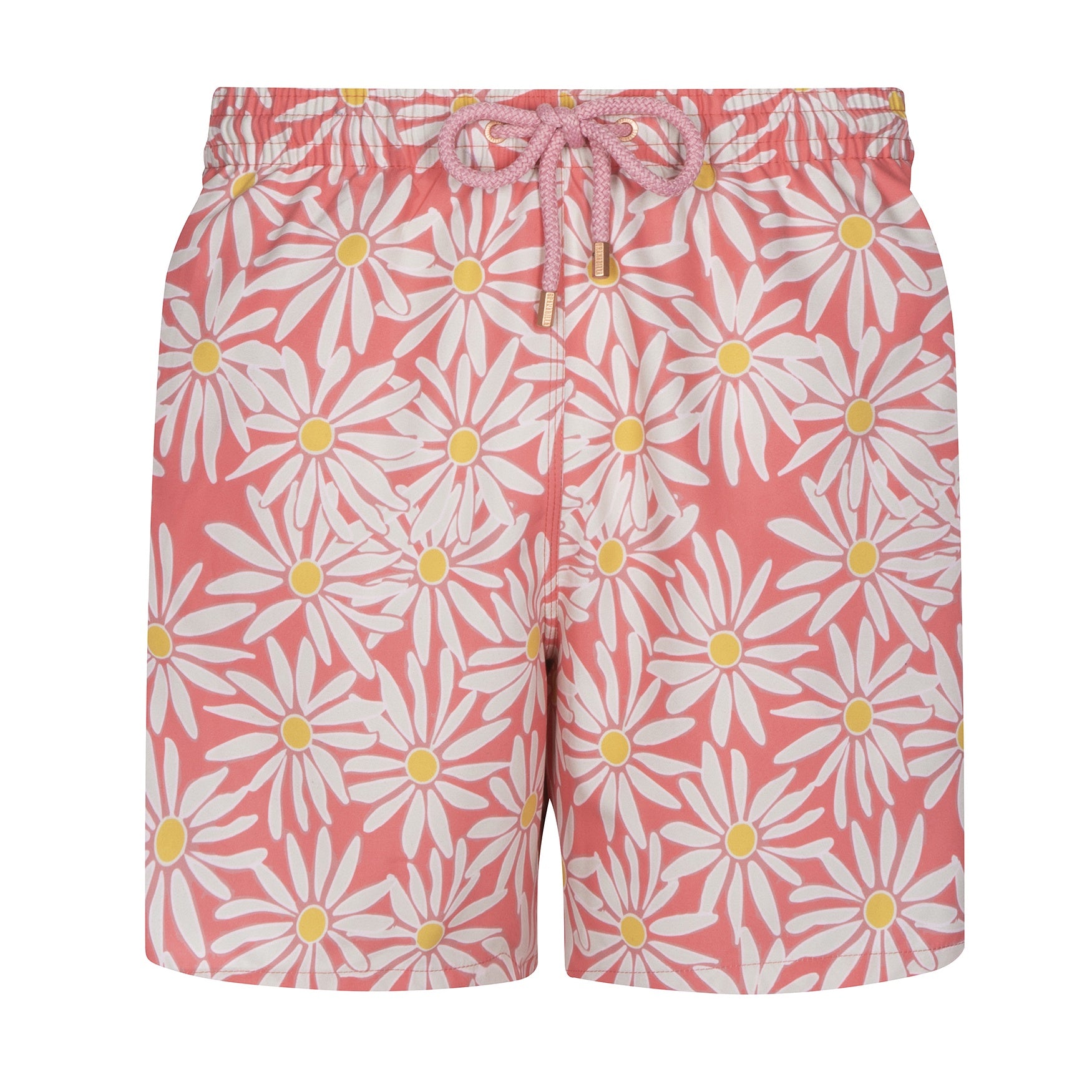 Mid-length Swim Shorts | Daisies / Pink