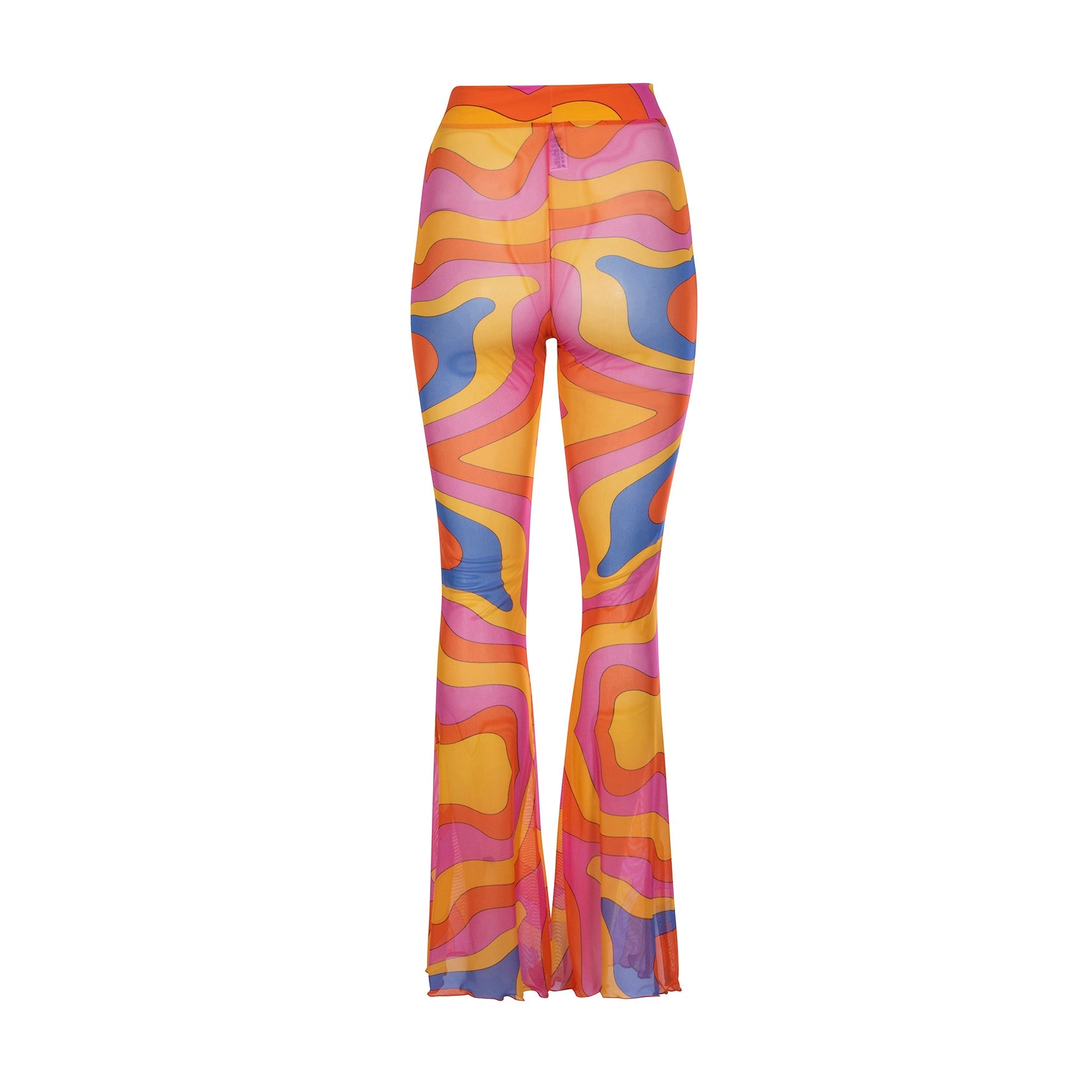 Mesh Flare Pants | Bright Groovy