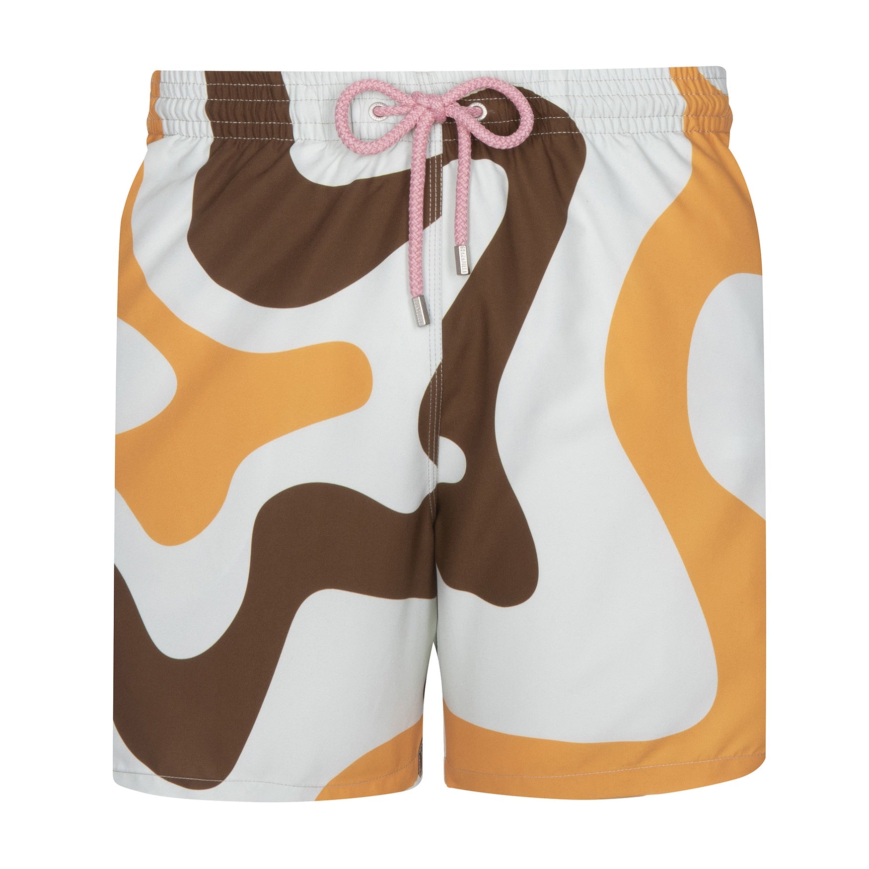 Mid-length Swim Shorts | Abstract / Brown