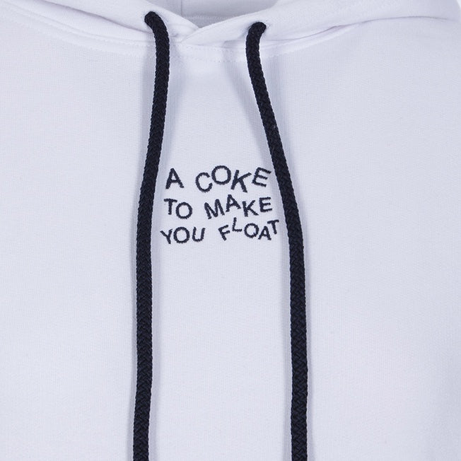 Granadilla Swim Fitted Hoodie | Coke To Make You Float / White