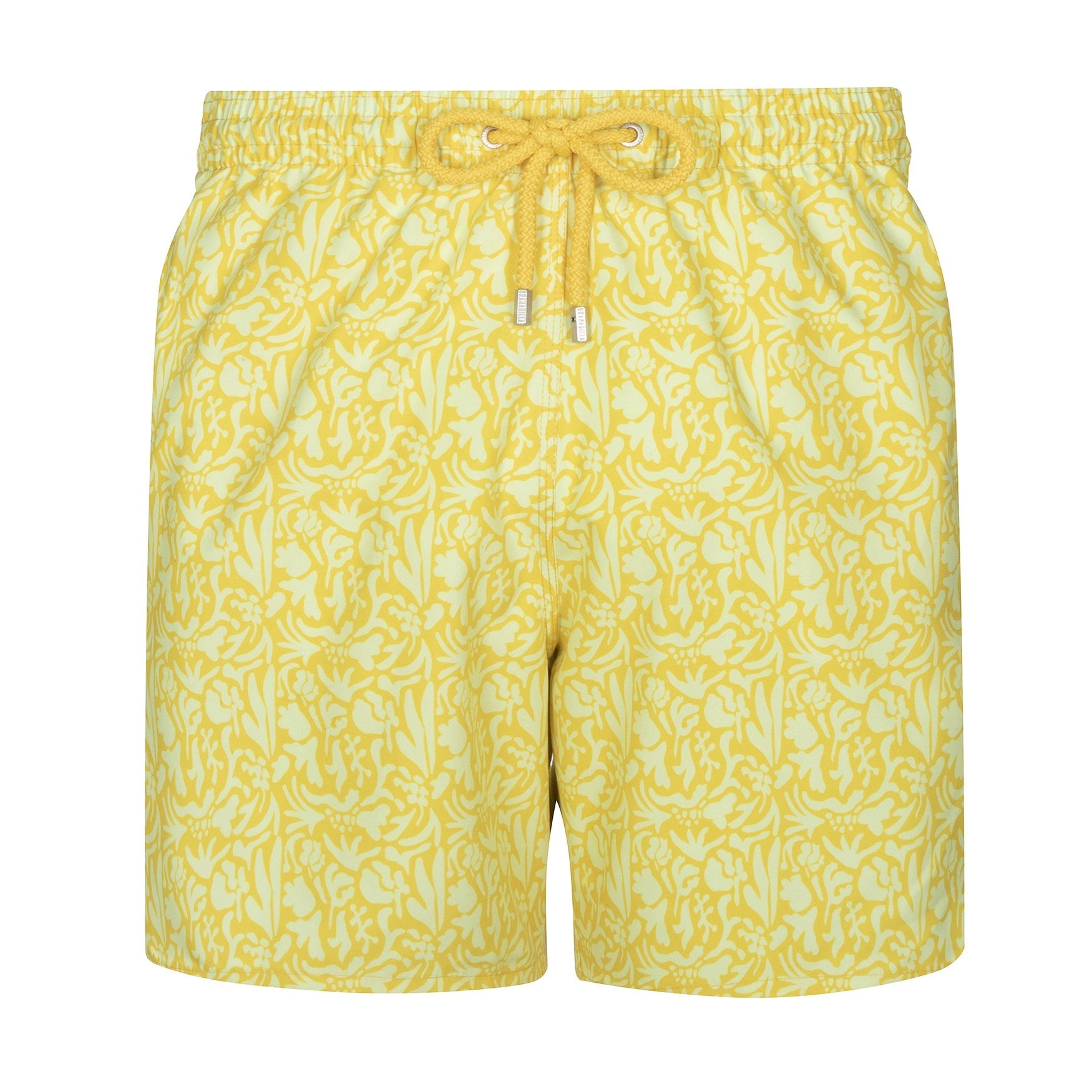 Mid-length Swim Shorts | Baroque Floral / Yellow