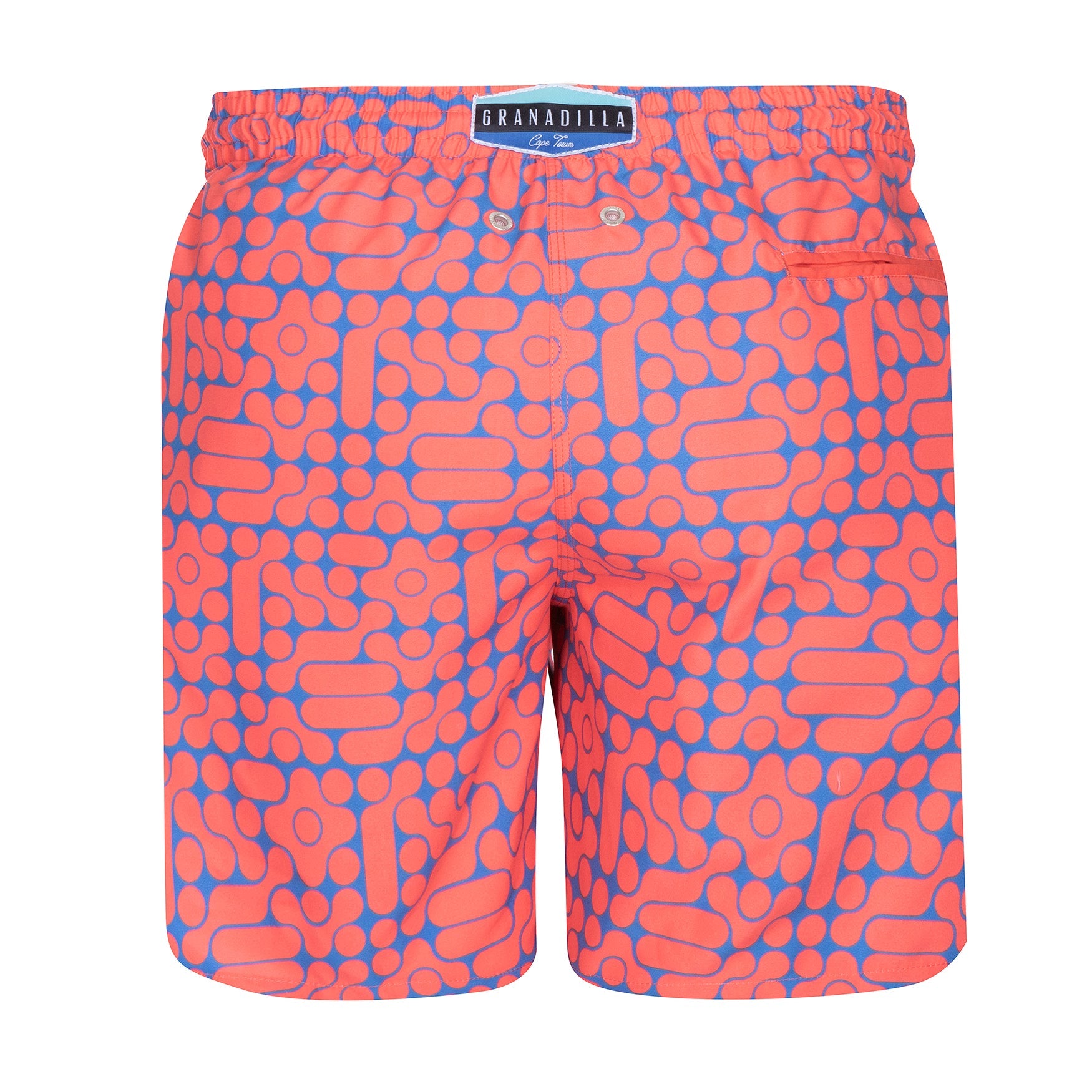 Mid-length Swim Shorts | Lava Lamp / Coral