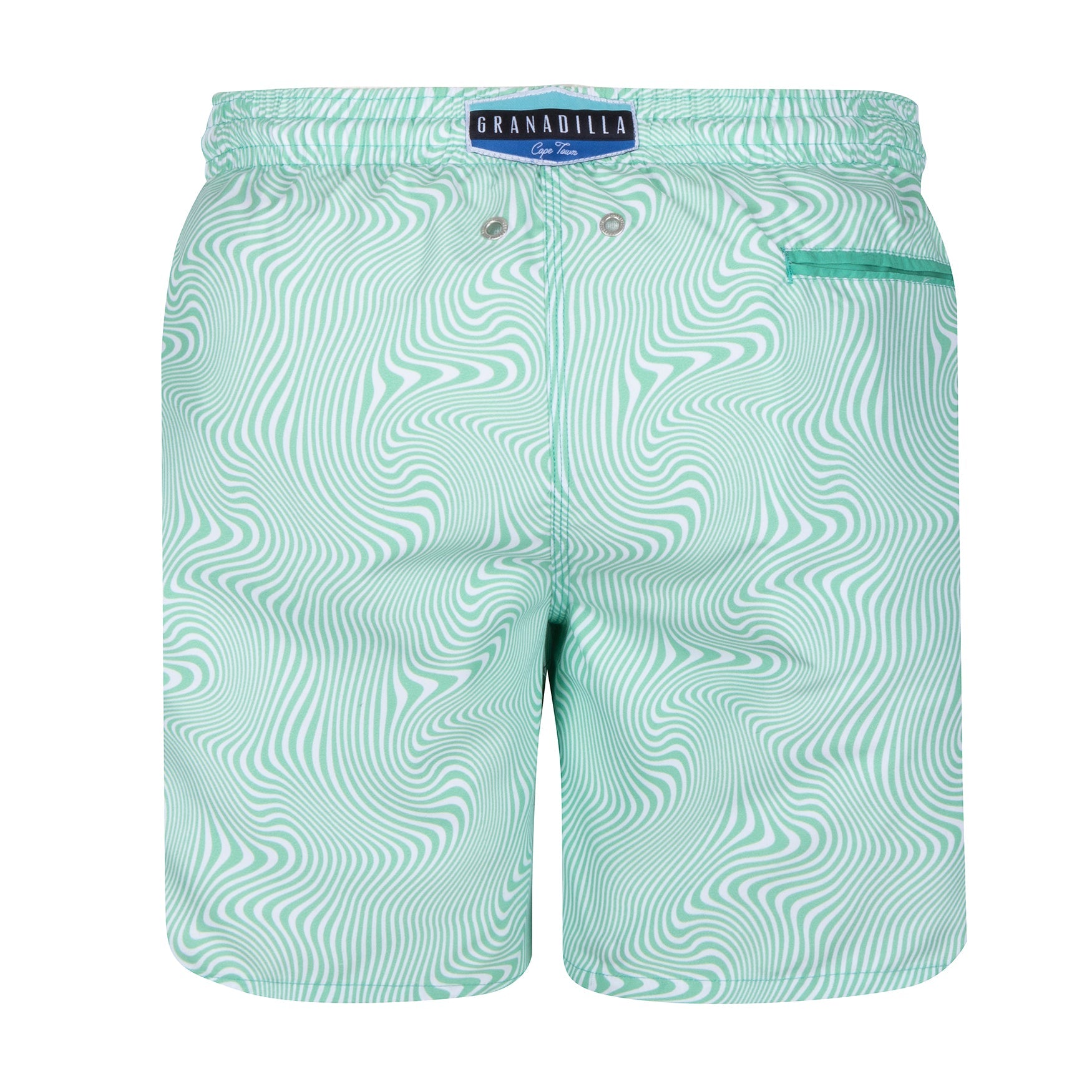 Mid-length Swim Shorts | Warp / Mint