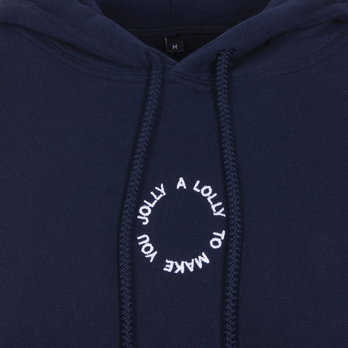Granadilla Swim Fitted Hoodie | Circle Lolly To Make You Jolly / Navy