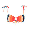 Granadilla Bandeau Bikini Top | Stripes