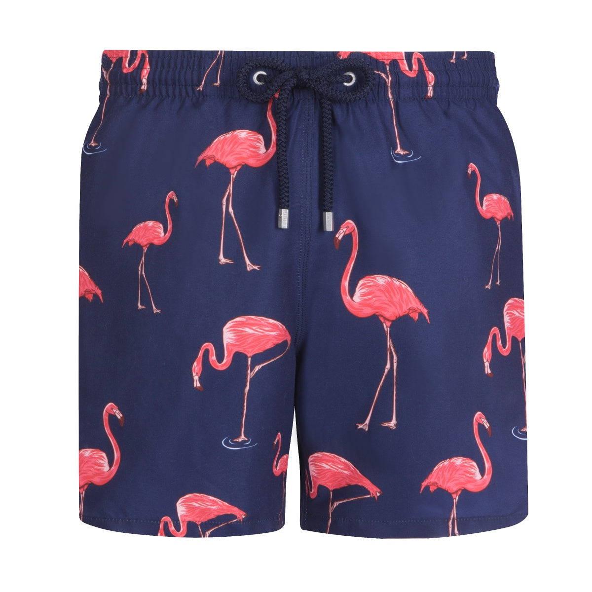 Mid-length Swim Shorts | Big Flamingo / Navy