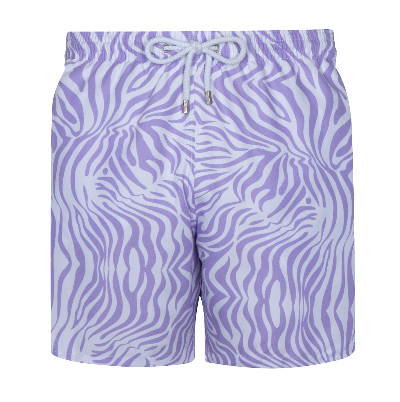 Mid-length Swim Shorts | Zebra / Lilac