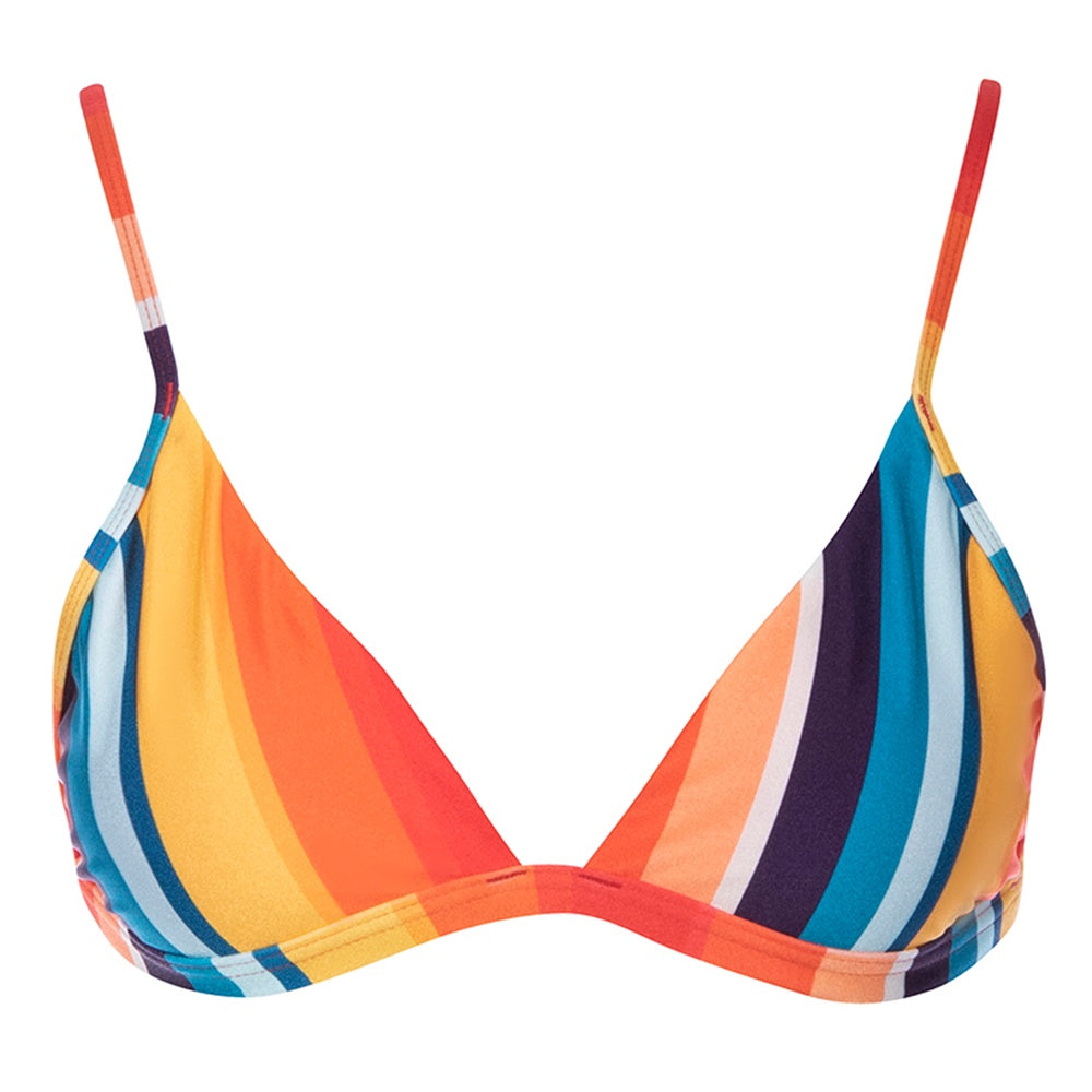 Bralette Bikini Top | Bright Stripes