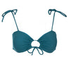 Granadilla Bandeau Bikini Top | Teal